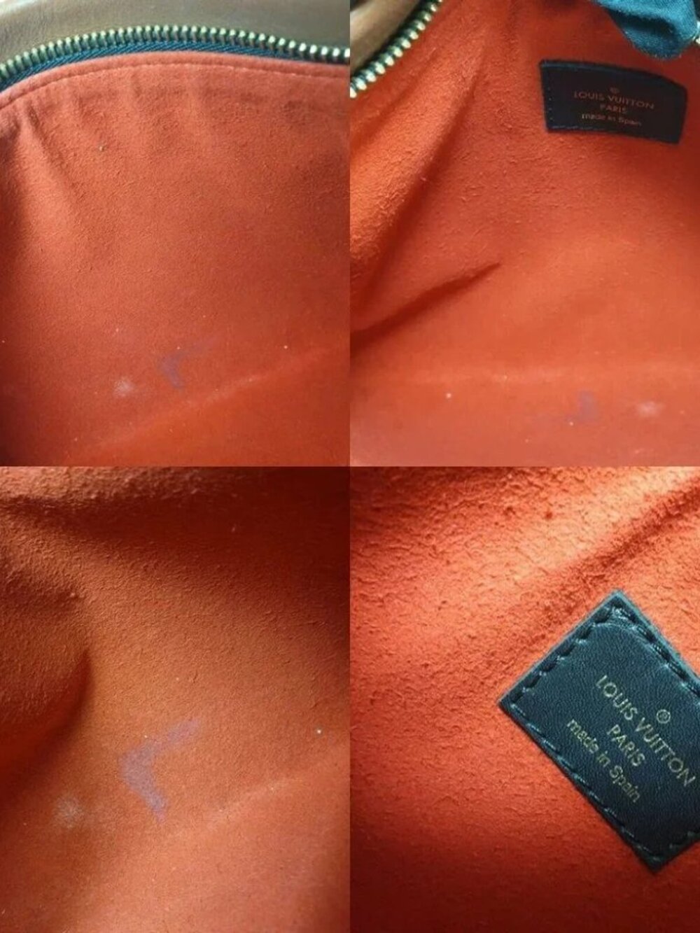 LOUIS VUITTON Pochette Tuileries Monogram Caramel Rouge - Picture 7 of 12